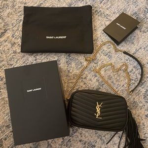 YSL grain de poudre monogram mini lou camera bag